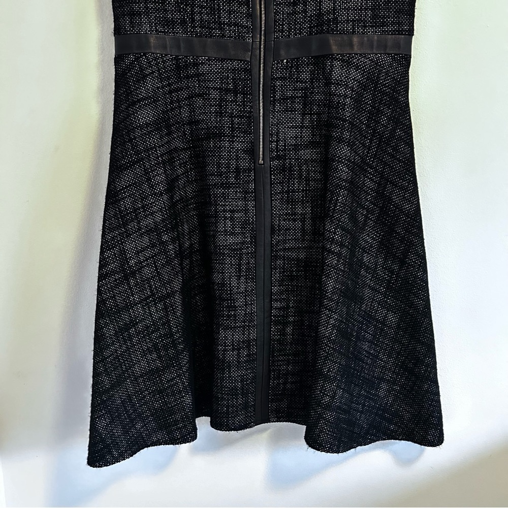Judith & Charles Linen Blend Sleeveless Midi Dress with Leather Size 10 - Picture 11 of 17